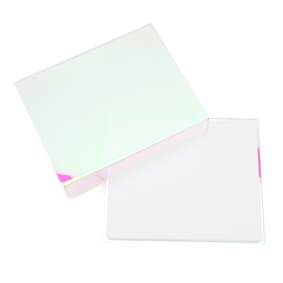 Pink Thickened Acrylic Lash Storage Box 12.5X15.1cm Waterproof Dustproof