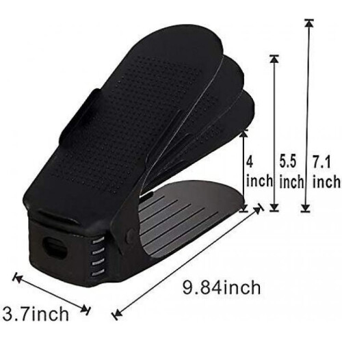 Adjustable Double Layer Shoe Storage Rack Simple Thickening Integrated Shoe Rack Plastic Shoe Bracke 1