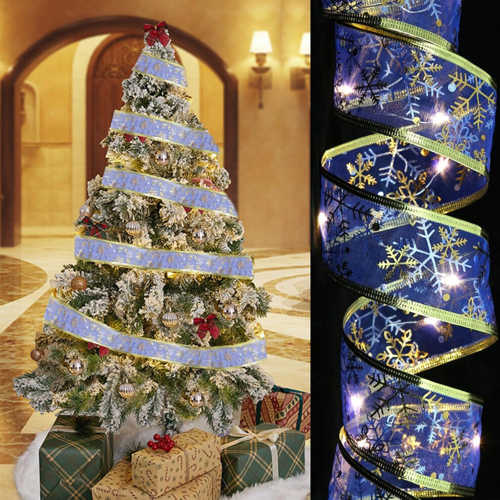 (A) Christmas Decorations Christmas Ornaments Xmas Gifts LED Ribbon Christmas Lights LED Battery Powered Christmas String Lights For Christmas Tree De
