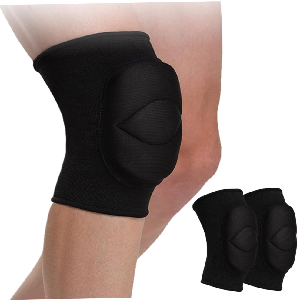 Volleyball Knee Pads 1 Pair Thick Sponge Non-Slip Protective Gear for Dance, Yoga, Sports, M Style 2, Unisex-image-OPC-PKD2BND-NEW