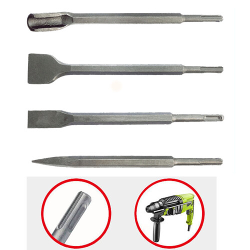 4PCS SDS Shank Point Flat Wide Flat Electric Hammer-suit 3 2