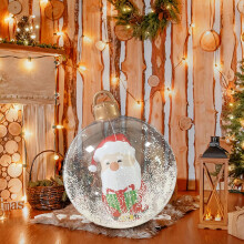 Christmas Decorations Sale 2024 Christmas Decoration Bell Ball 60cm Outdoor Christmas Inflatable Decorated Ball Pvc Inflatable Christmas Ball Christma