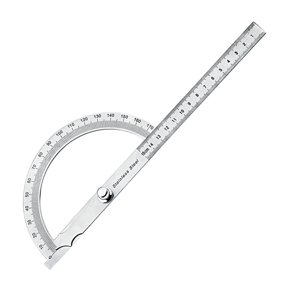 Protractors 0-180 Degree Stainless Steel Angle Finder Precision- 7754000083749