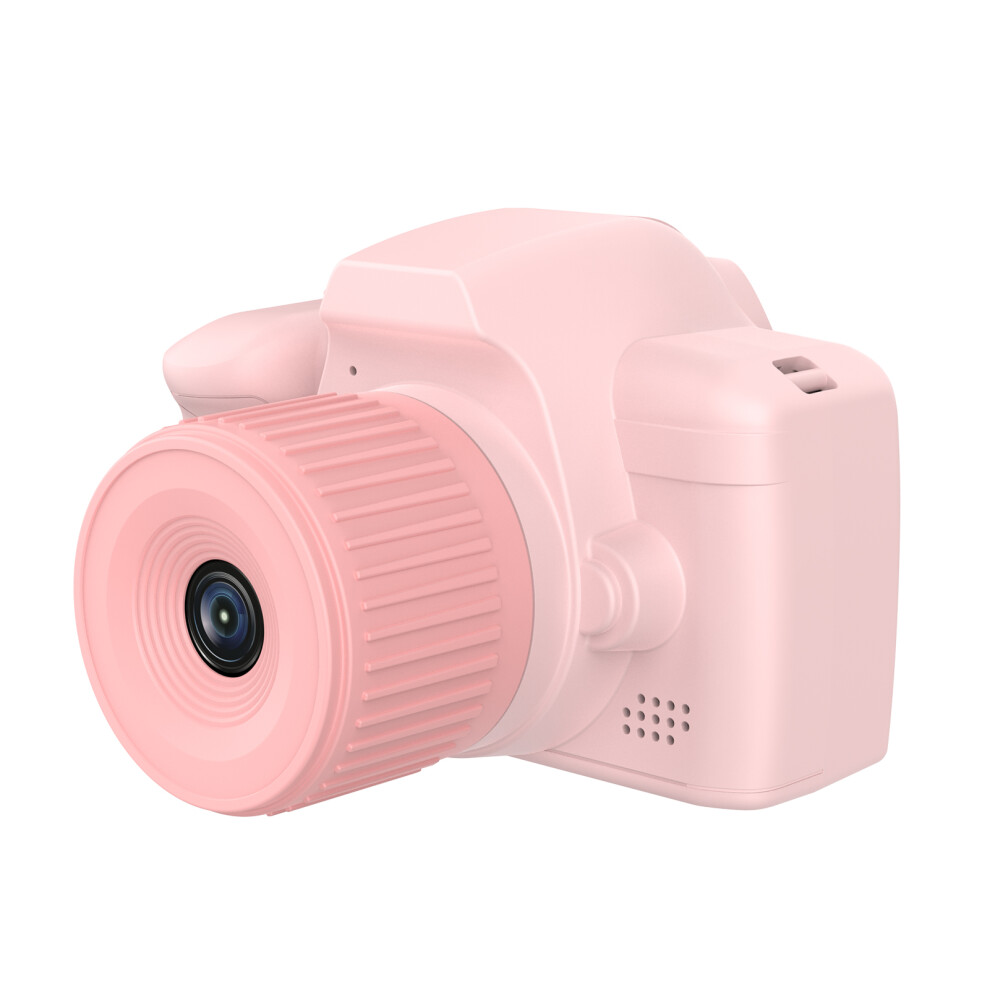 Kids 1080P Digital Camera 32Gb Twin Lens 2.4" Ips Screen, Pink/Beige 4611347408327