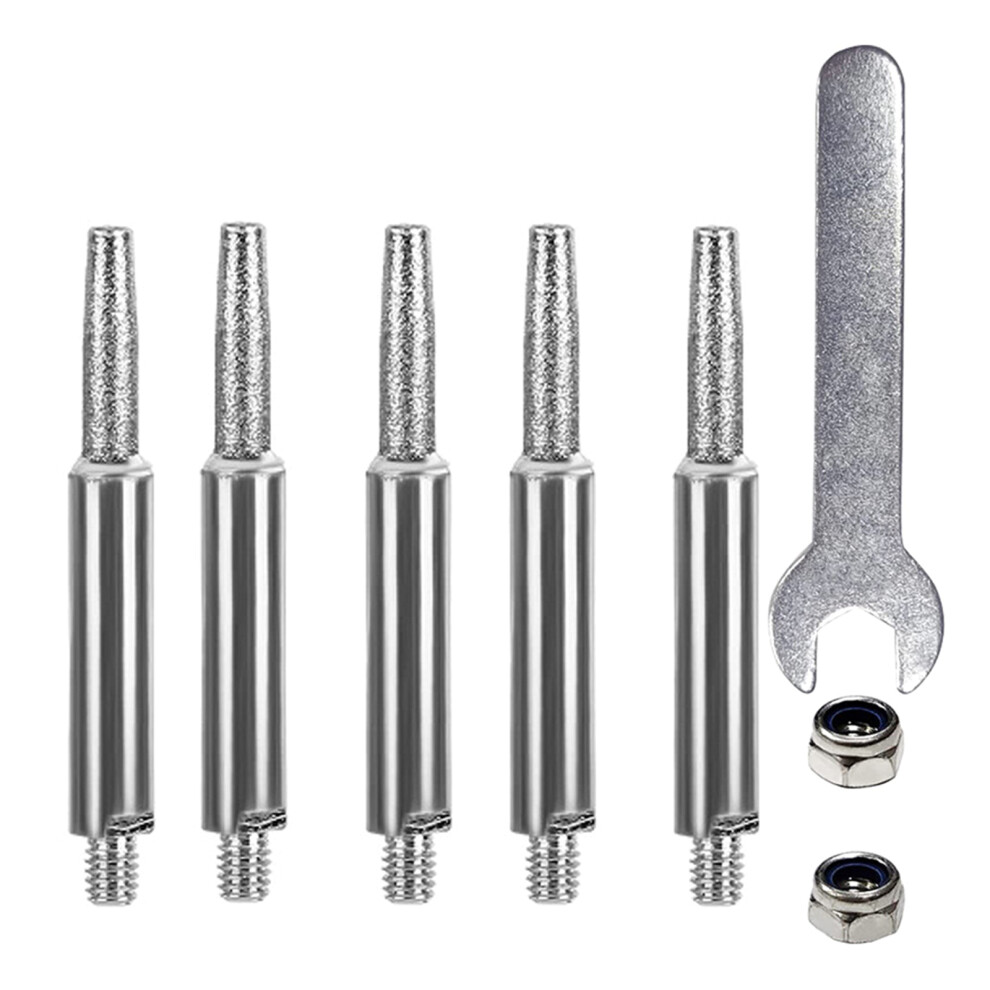 5Pcs Chainsaw Sharpening Stone Polishing Grinding Tool For-4Mm 7754000084173