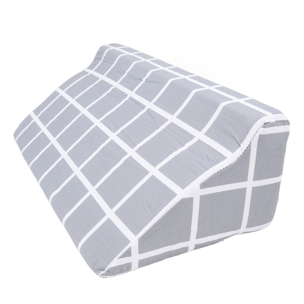 Grey Supportive Foam Wedge Pillow With Concealed Zipper For Bedsores & Surgery
