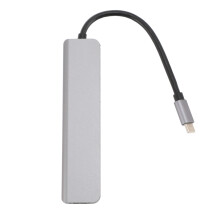 7-in-1 USB-C-Hub aus Metall 4K@30Hz USB 3.0/2.0 PD 2 TB