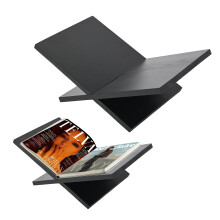 Open Book Display Stand 40x24x14 Cm Wooden 135-Degree Wide-Angle X-Shaped Detachable For Cookbook Textbook