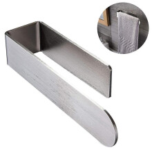 Towel Holder / Towel Ring - Self-adhesive Bathroom Towel Bar Attaches To Wall, Stainless Steel Brush