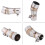 Motorcycle Exhaust Pipe Adapter Connector Intermediate Exhaust Pipe Tip 5