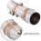 Motorcycle Exhaust Pipe Adapter Connector Intermediate Exhaust Pipe Tip 16