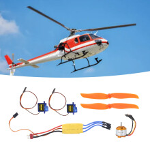 2200KV RC bürstenloser Motor mit 30A ESC, 6035 Propeller und 9G Mikroservo für Flugzeuge