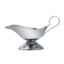 Sauce Boat Container Gravy Pourer 21cm Sturdy Syrup Jar for Kitchen BBQ Picnic Serving Dish