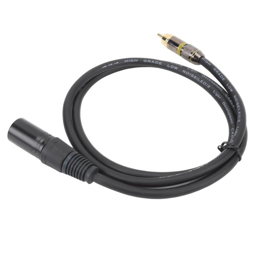 1M Ofc Core Xlr Male To Male Audio Extension Cable For Microphones And Mixers Gold 7661347430450