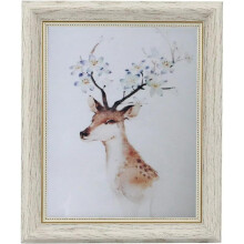 Vintage Photo Frame White 13x18cm Gorgeous Photo Frame Thick Edge for Desktop and Wall Wedding