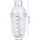 Cocktail Shaker, Plastic Transparent Beverage Shaker Removable Teapot Mixing Shaker with Gradation 10