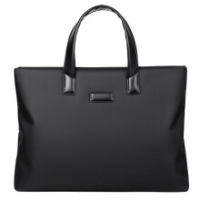 Men's Briefcase Portable File Bag Large Capacity 37x28x6cm Business Laptop Bag with Multiple Compartments