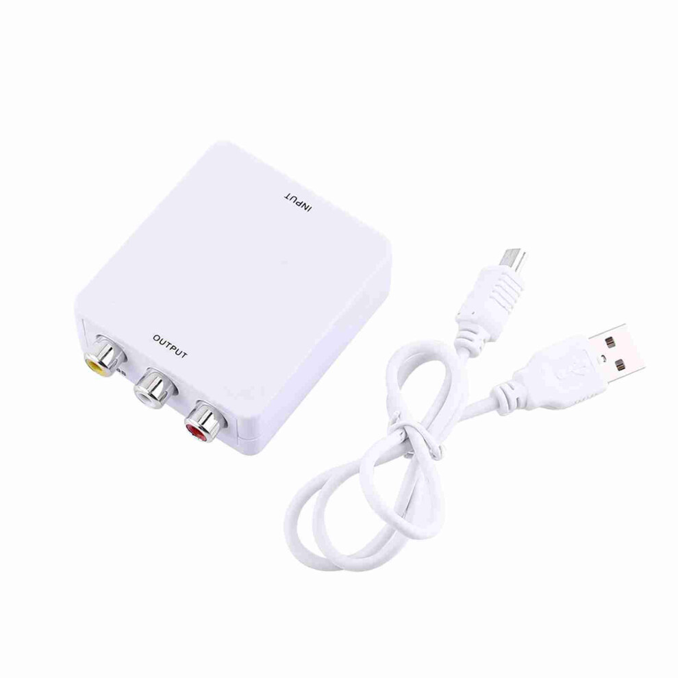Digital Hd Input To Rca Composite Video Audio Av White 8320539960838
