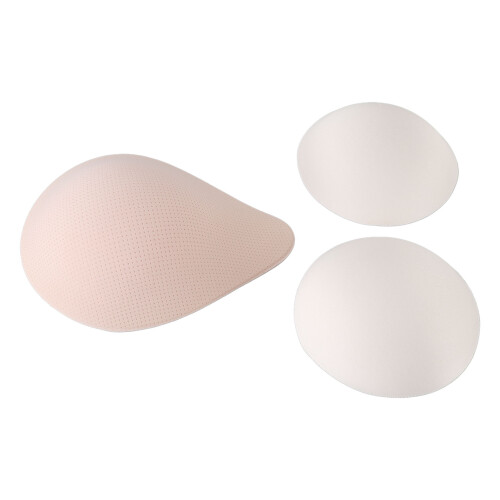 Spiral Ventilation Massage Sponge Prosthetic Boob Insert Pads 4 pcs