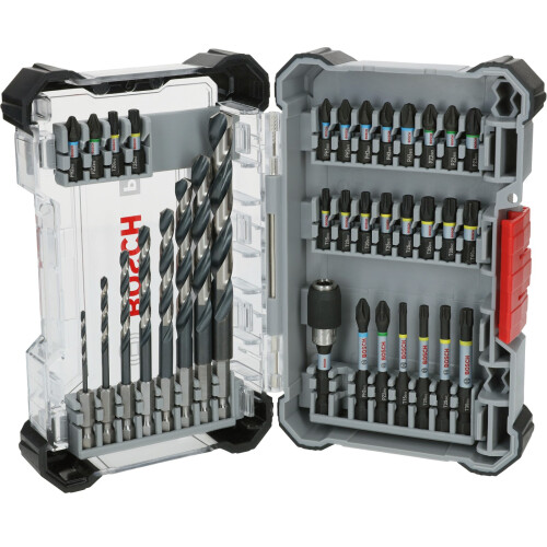 Bosch Bosch Professional 35 PC HSS Impact Driver Rated Screwdriver Bit Set Robust Case 1