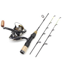 Fishing Rod, Double Pointed Ice Fishing Rod with Spinning Reel for Winter Shrimp, Saltwater and Freshwater Use