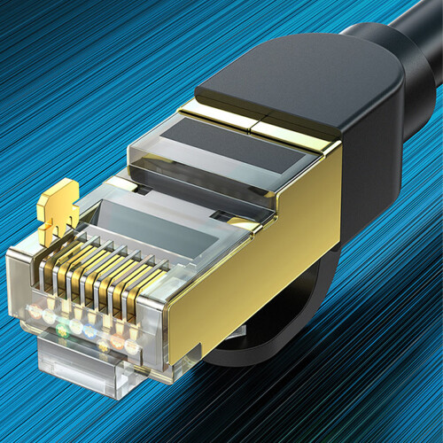 Câble Cat 8 1 m 26 AWG RJ45 blindé 40 Gbit/s 2