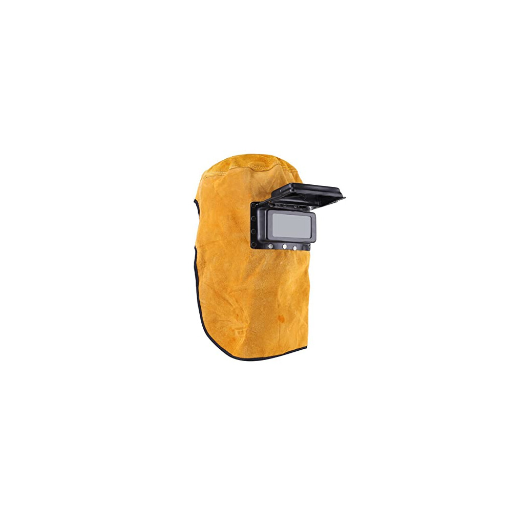 Welding Helmet With Heat Resistant Cowhide Leather, Adjustable Welder Hood Mask, Dark Lens For Safety Protection 6038364198068