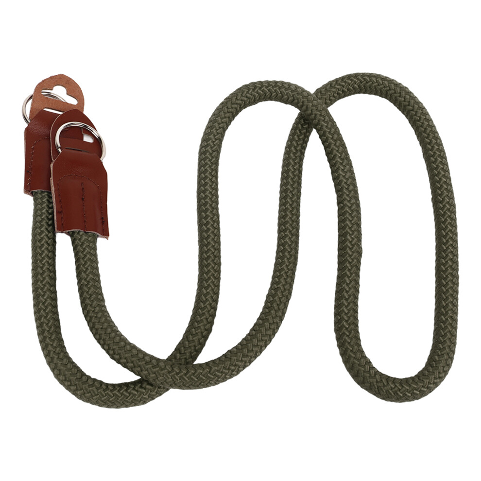 Camera Neck Shoulder Strap Portable Cowhide Nylon Green 8320539961767