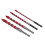 4Pcs Eccentric Twist Drill Bits Set 150mm 6.35mm Hex for Concrete & Masonry 12