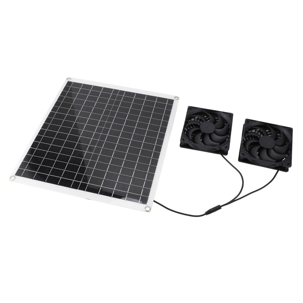 20W Solar Panel Fan Kit Portable Outdoor Air Circulation Fan In Plastic 6921347468657