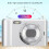 48MP Digitalkamera 2.7K 8 Zoom 2,4" IPS-Bildschirm Silber 7