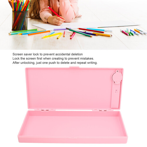 7 Inch LCD Writing Tablet Pencil Box - Large Capacity, Drop Proof, Lock Screen 2