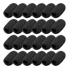 24Pack Mini Foam Windscreen Lapel Headset Microphone Sponge Mini Foam Cover Protection for Lavalier