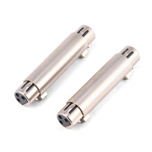 2Pcs 3-Pin XLR Female to Female Audio Microphone