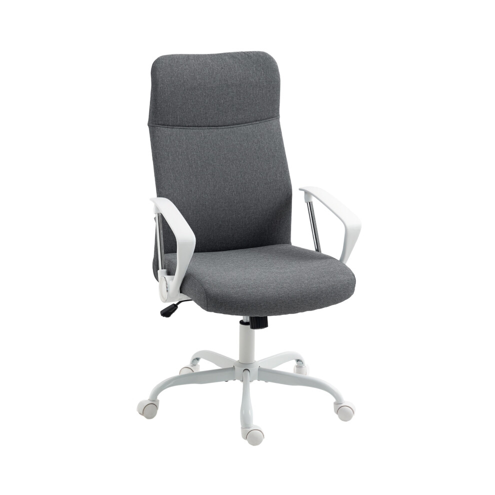 Grey Fabric Office Chair with High Back and Adjustable Features for Executive Home Office Comfort-image-OPC-PKD2X2H-NEW