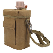 Borraccia da 2 L con marsupio in vita, 19x19x8 cm, khaki