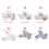Plastic Fan Blade Replacement 3 Leaves Household-  BC041 2