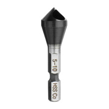 TiAlN Countersink Drill Bit 1/4 Inch Hex Shank-5 to 10mm hole