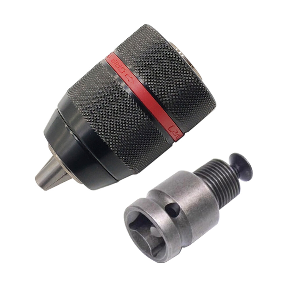 Keyless Drill Chuck Quick Change Adapter Self-Tighten Drill Bit 7754000085729