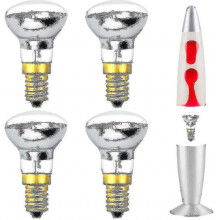 2024 Lava Lamp Bulb 25w E14 R39 Warm White Warm White Reflector Bulb Ses Small Screw Edison Incandescent Spotlight Bulb (pack Of 4) [energy Class C]-C