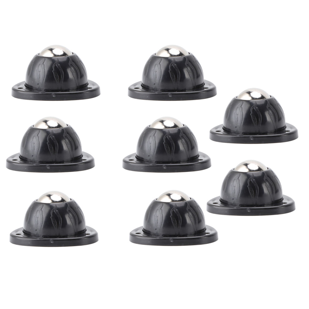 8Pcs Self Adhesive Caster Wheels 28Lbs Load 360 Swivel For Storage Bins 7661347500092