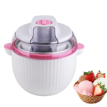Ice Cream Maker Machine 1 Litre Capacity for Homemade Ice Cream Sorbet and Frozen Yogurt in 40 Minutes Pink
