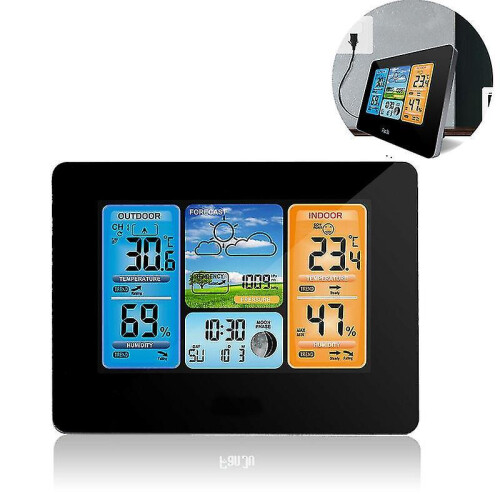Digital Wireless Weather Station Alarm Clock Digital Thermometer 1