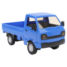 Remote Control City Truck Toy with Lights & Sound, 21x9cm, Blue