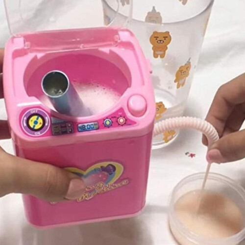 Mini Makeup Brush Cleaner Device Simulation Automatic Cleaning Washing Machine for Sponge And Powder 1