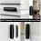 2Pcs Black PP Cabinet Door Handles Self-Stick Durable Drawer Pulls 10