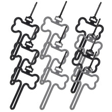 10St Hondenpoepzak Houder Abs+aluminium Diverse Kleuren Voor Wandelen