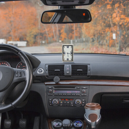 Universele Auto Dashboard Klok Multifunctioneel Glas 1