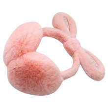 Roze Pluizige Bont Oorbeschermers Kinder Warm Winter Oorwarmers