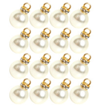 100Stk Leichte DIY Perlen Anhänger Schmuck Zubehör Beige